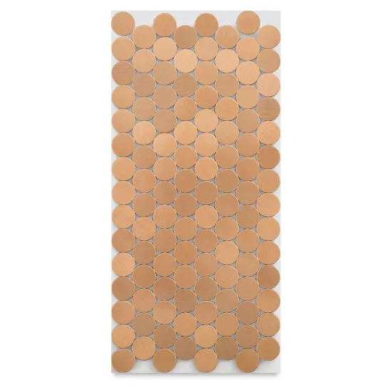 Diamond Tech Metal Tile Half Sheet - Rose Gold, 20 mm Rounds {1}