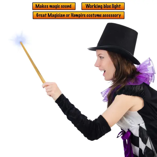 Light Up Magic Wand - Pretend Play Witch and Wizard Wand with Lights and Sounds - 1 Piece {4}