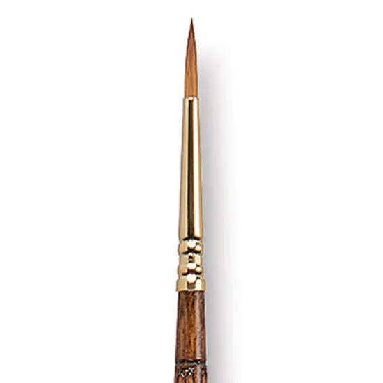 Escoda Reserva Kolinsky-Tajmyr Sable Brush - Round, Long Handle, Size 2 {1}