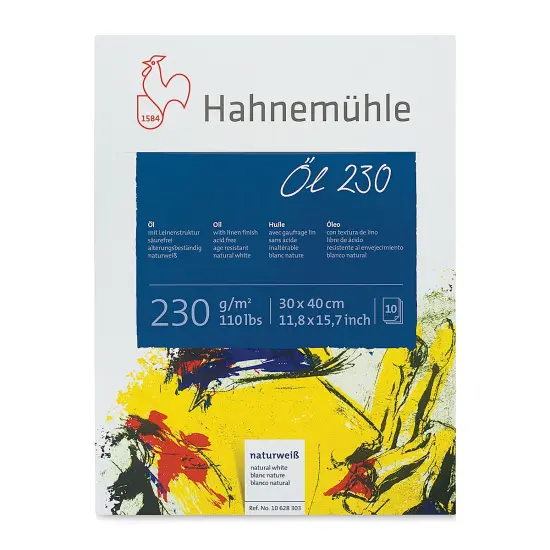 Hahnemühle Oil and Acrylic Paper Pad - 12" x 16", 110 lb (230 gsm), 10 Sheets {1}