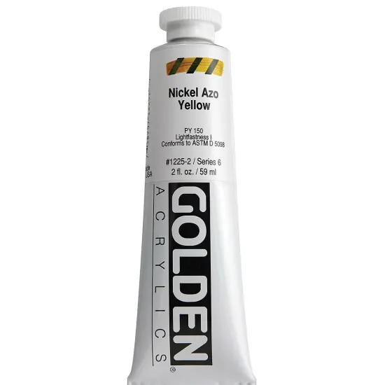 Golden Heavy Body Artist Acrylics - Nickel Azo Yellow, 2 oz Tube {1}