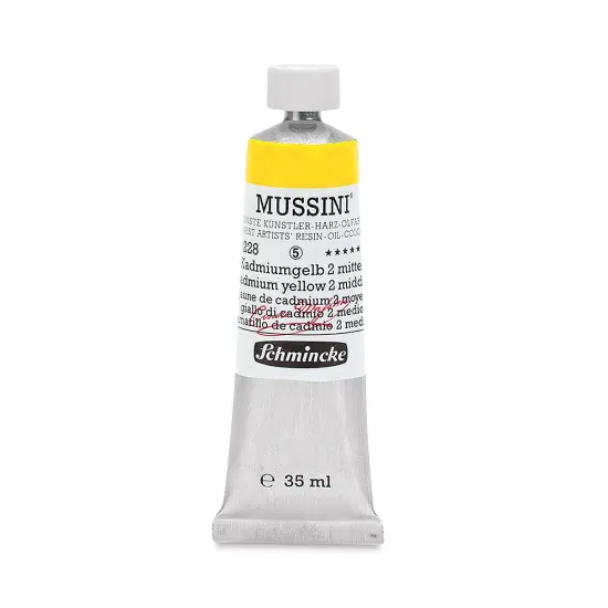 Schmincke Mussini Oil Color - Cadmium Yellow 2 Middle, 35 ml tube {1}