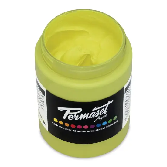 Permaset Aqua Fabric Ink - Supercover Glow Yellow, 300 ml {1}