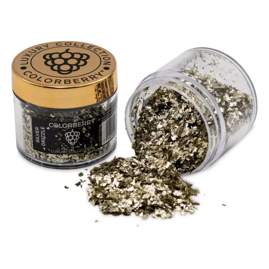Colorberry Luxury Collection Resin Additive - Silver Drizzle, 15 g, Jar {1}