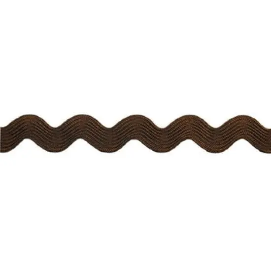 Belagio Medium Ric Rac Trim, 0.75" Wide, 25-Yard Bolt, Brown {1}