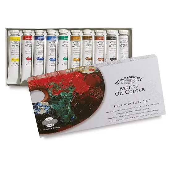 Winsor & Newton Artists' Oil Colors - Set of 10, Introductory Set, 21 ml tubes {2}