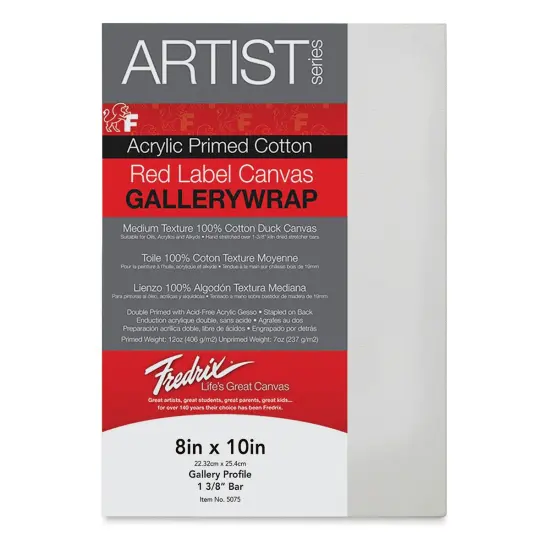 Fredrix Profile Cotton Canvas - 8" x 10", Gallerywrap {1}