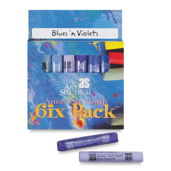 Art Spectrum Pastel 6ix Pack Set - Blues & Violets, Set of 6 {1}