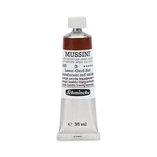 Schmincke Mussini Oil Color - Transparent, Translucent Red Oxide, 35 ml tube {1}
