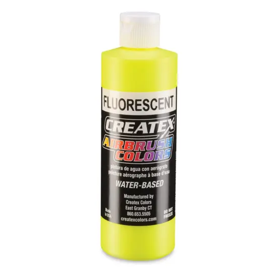 Createx Airbrush Color - 8 oz, Fluorescent Yellow {1}