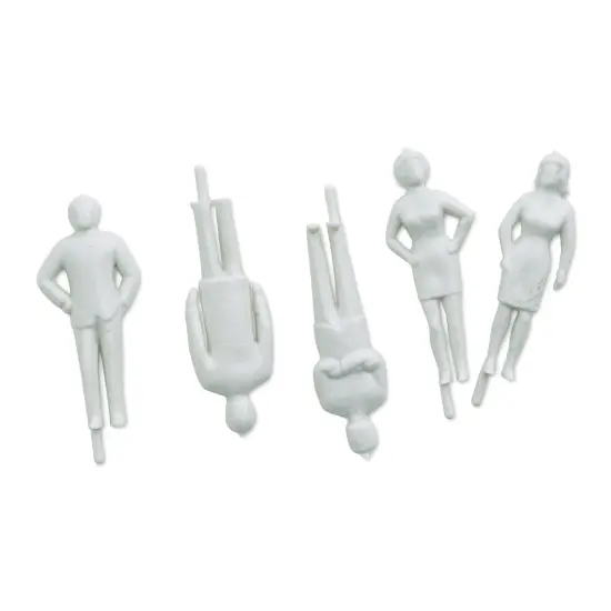 Plastruct Styrene Figures - Pkg of 5, 1-1/2" {1}