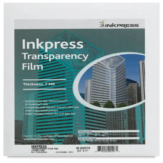 Inkpress - Transparency Films, 8-1/2" x 11", Pkg of 20 {1}