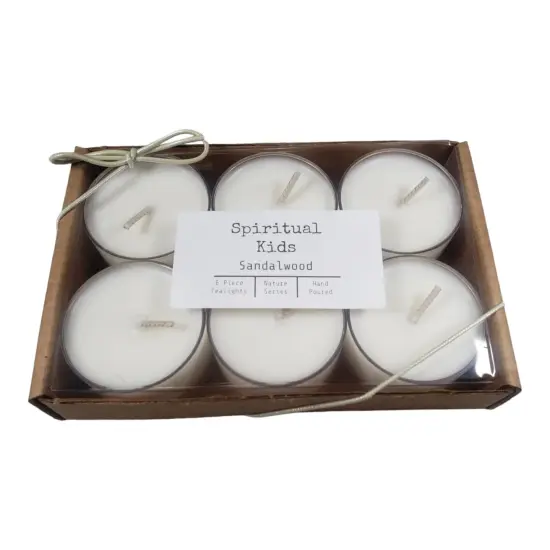 Sandalwood All Natural Soy Wax Tealights 6 Count Hand Poured with Fragrant/Essential Oils! {1}