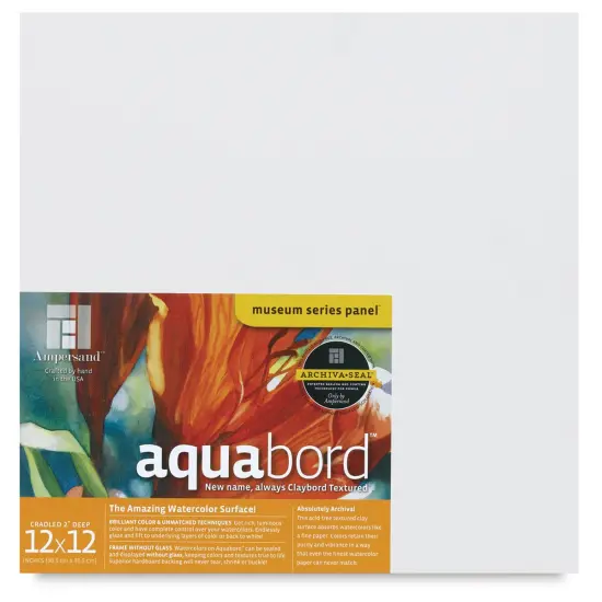Ampersand Aquabord Panel - 12" x 12", 2" Deep Cradled {2}