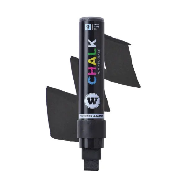 Molotow Chalk Marker - Black, 15 mm {1}