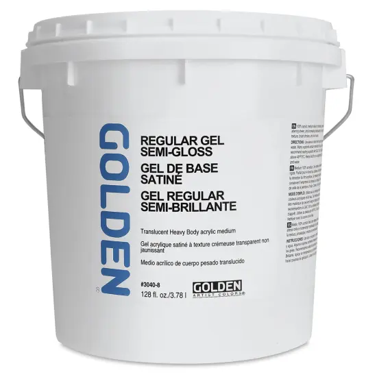 Golden Regular Acrylic Gel Medium - Semi-Gloss, 128 oz tub {1}