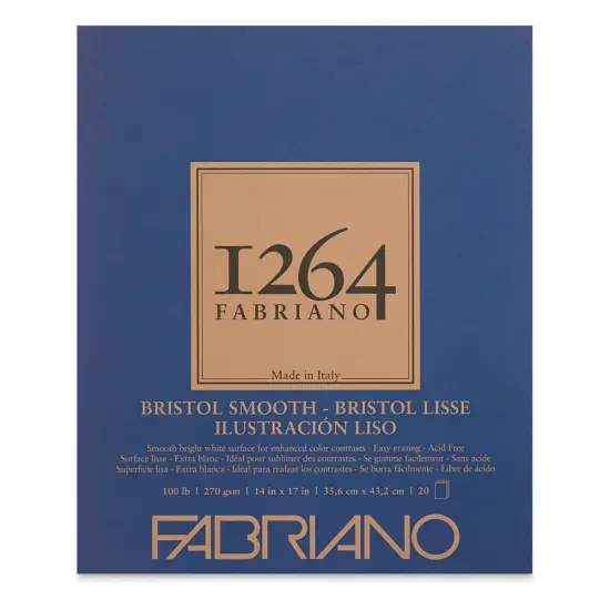 Fabriano 1264 Bristol Pad - 14" x 17", Smooth {1}