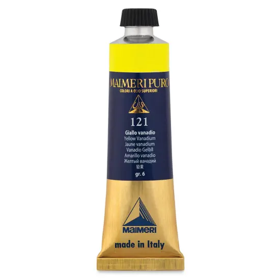 Maimeri Puro Oil Color - Yellow Vanadium, 40 ml Tube {1}