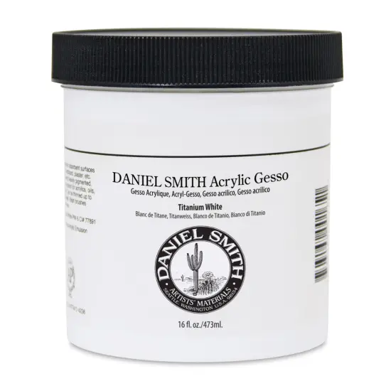 Daniel Smith Acrylic Gesso - Titanium White, 16 oz {2}