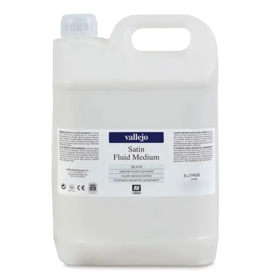 Vallejo Acrylic Fluid Medium - Satin, 5 liter {2}