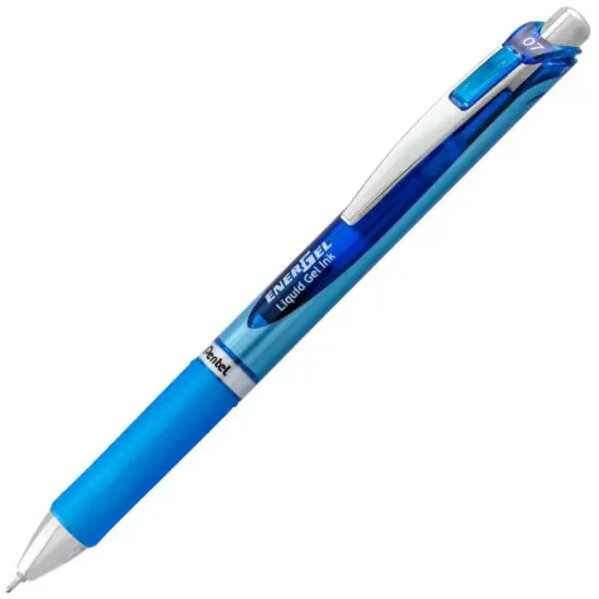 EnerGel RTX Retractable Liquid Gel Pen, (0.7mm) Needle Tip, Medium Line, Blue Ink {1}