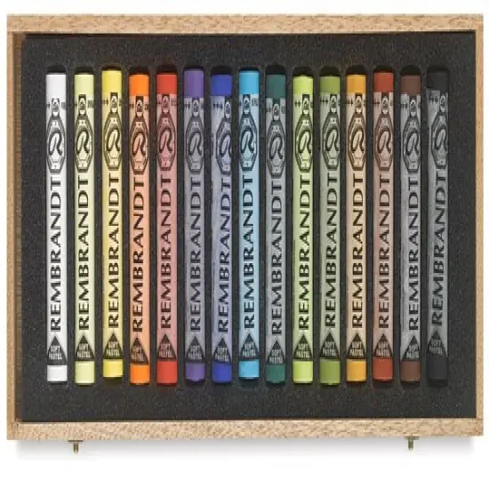 Rembrandt Soft Pastel Set - Set of 15, Assorted Colors, Wood Box {2}