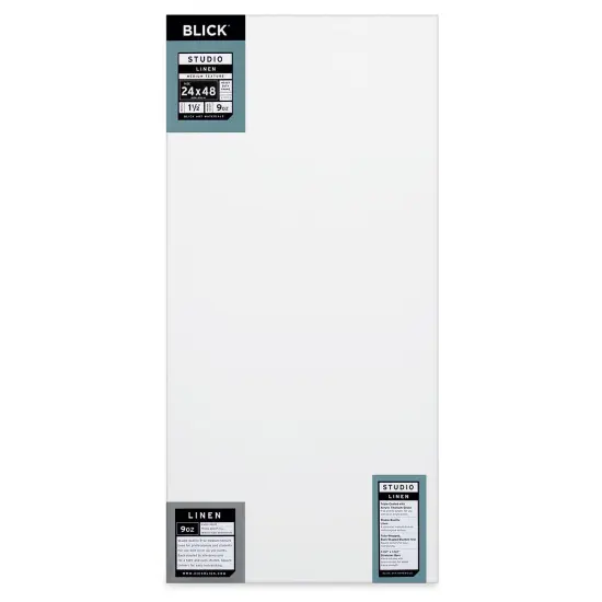 Blick Studio Linen Stretched Canvas - 24" x 48", Gallery 1-1/2" Profile {1}