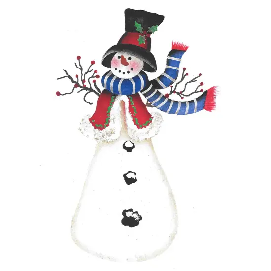 Large Snowman with Hat Wall Stencil | 3643 by Designer Stencils | Outdoor Stencils | Reusable Art Craft Stencils for Painting on Walls, Canvas, Wood | Reusable Plastic Paint Stencil for Home Makeover | Easy to Use & Clean Art Stencil {1}