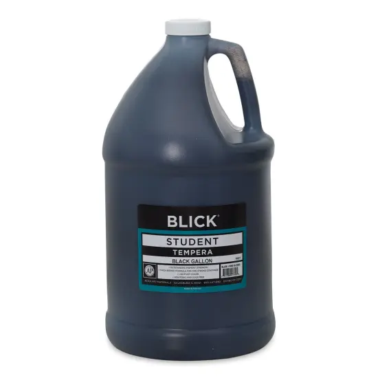 Blick Student Tempera Paint - Black, 128 oz bottle {1}