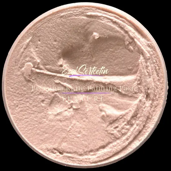 Premium Palette Knife Painting Paste|Modeling Paste|Texture Paste|Authentic Bright Colors|Ready to Use|Easy to Apply| 6oz by Volume|Ezgi Sertcetin Peach'n'cream {1}