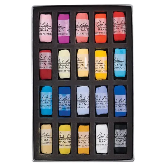 Richeson Soft Handrolled Pastels - Color Wheel, Primary, Set of 20 {1}