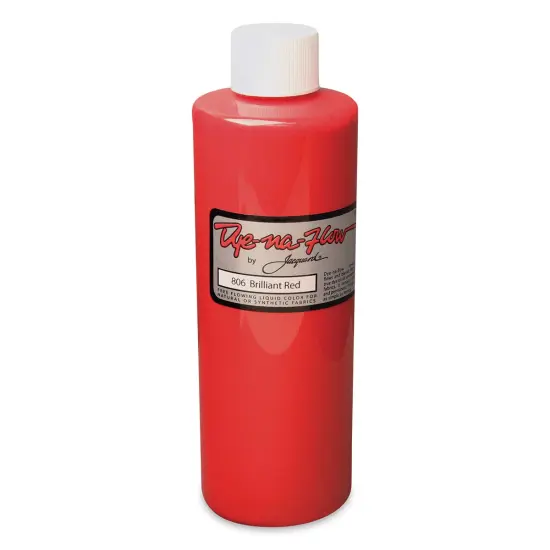 Jacquard Dye-Na-Flow Fabric Color - Brilliant Red, 8 oz bottle {1}