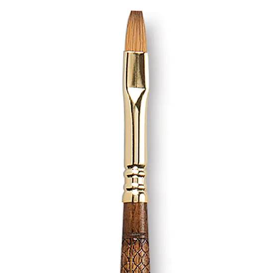 Escoda Reserva Kolinsky-Tajmyr Sable Brush - Bright, Long Handle, Size 8 {1}