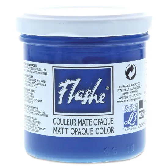 Lefranc & Bourgeois Flashe Vinyl Paint - Phthalo Blue, 125 ml jar {1}