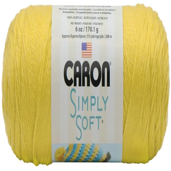 Multipack of 12 - Caron Simply Soft Solids Yarn-Lemonade {2}