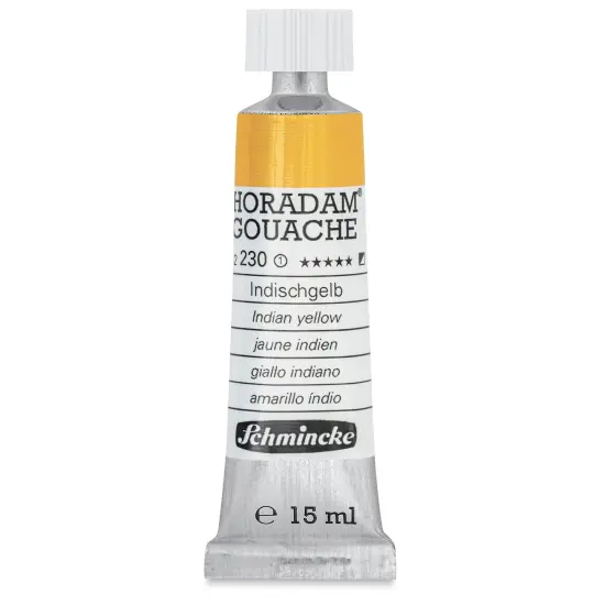 Schmincke Horadam Artist Gouache - Indian Yellow, 15 ml tube {1}
