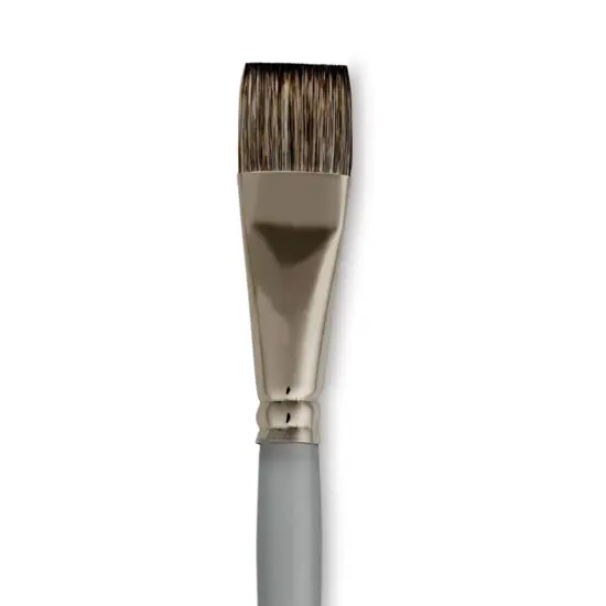Dynasty Faux Squirrel Brush - Flat, Short Handle, 3/4" {1}