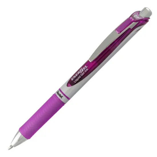 EnerGel RTX Retractable Liquid Gel Pen, (0.7mm) Metal Tip, Medium Line, Violet Ink {1}