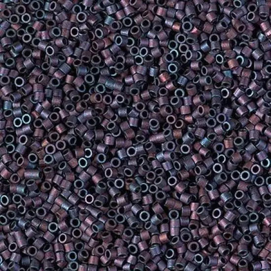 Miyuki Delica Bead 15/0, DBS0323, Matte Metallic Copper Rainbow Iris {1}