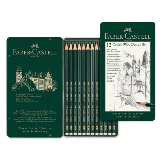 Faber-Castell 9000 Pencil Set - Drawing Design Set of 12 {1}