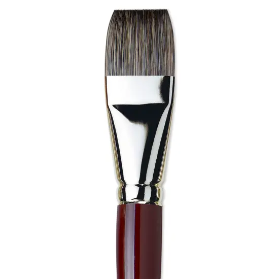 Da Vinci Black Sable Brush - Bright, Long Handle, Size 30 {1}