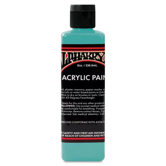 Alpha6 Alphakrylic Acrylic Paint - Aqua, 8 oz {1}