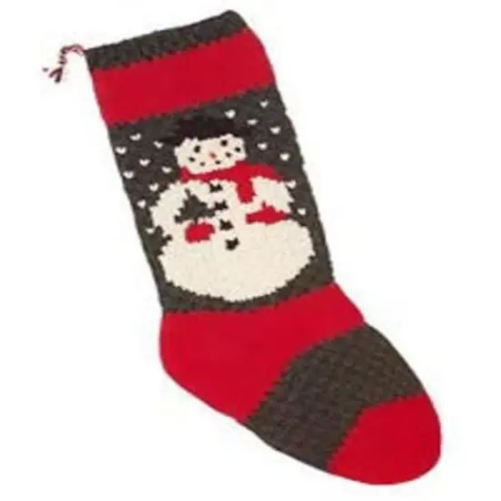 Candide Wool Yarn Christmas Stocking Knitting Kit (603 - Snowman) Multicolor {1}