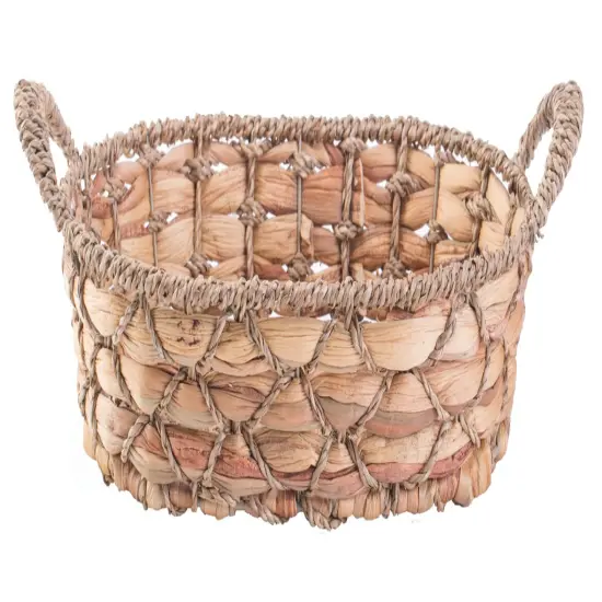 Seagrass Fruit Bread Basket Tray with Handles {3}