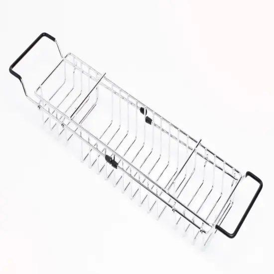 Expandable Metal Bathtub Caddy With, Rubber Handles {4}