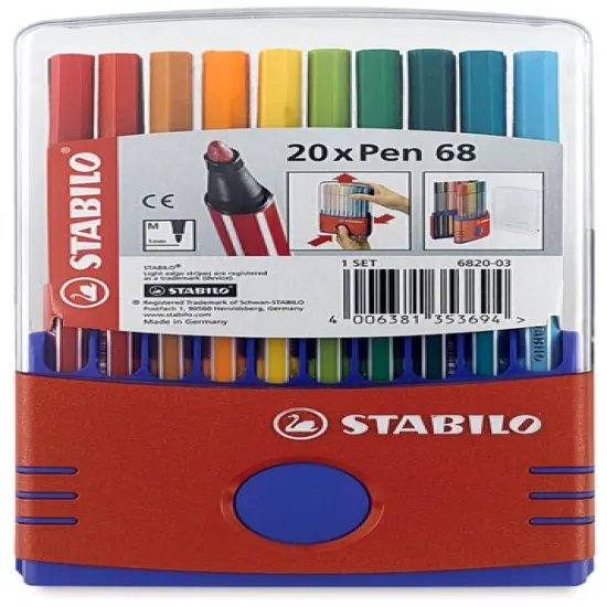 Stabilo Pen 68 Set - Set of 20,Color Parade, Assorted Colors {2}