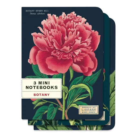 Cavallini Botany Mini Notebooks - Pkg of 3 {1}