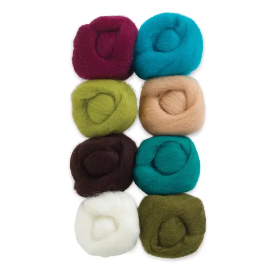 Wistyria Editions 100% Wool Roving - Chic, Pkg of 8 {1}