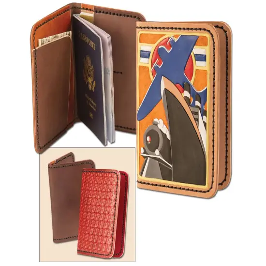 Tandy Leather Passport Wallet Kit 4052-00 {1}