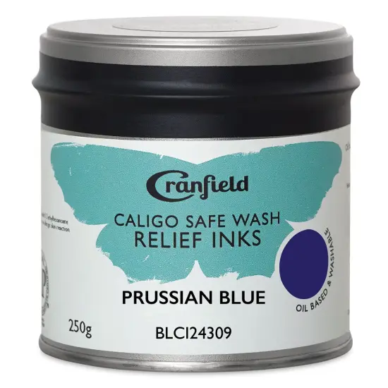 Cranfield Caligo Safe Wash Relief Ink - Prussian Blue, 250 g {1}